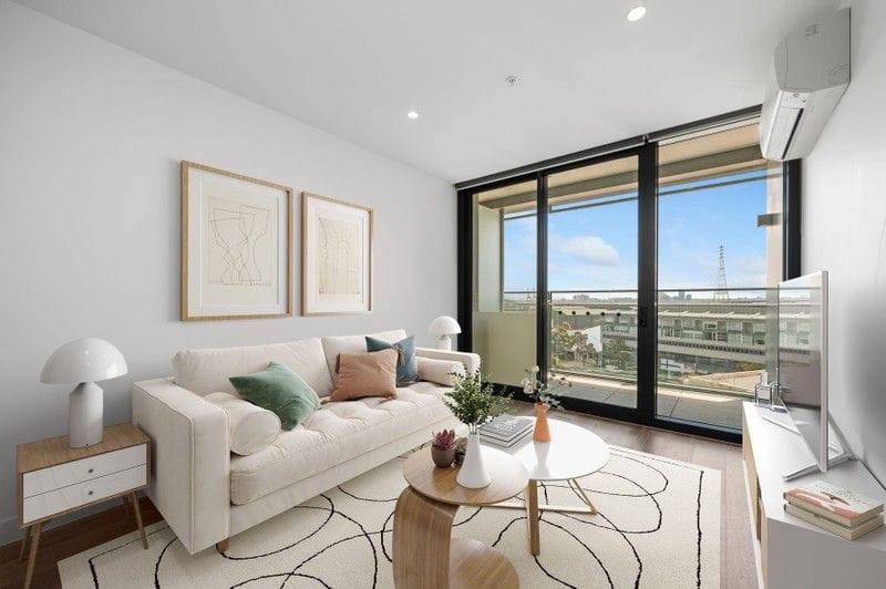 Living Room of 804/15 Doepel Way, Docklands