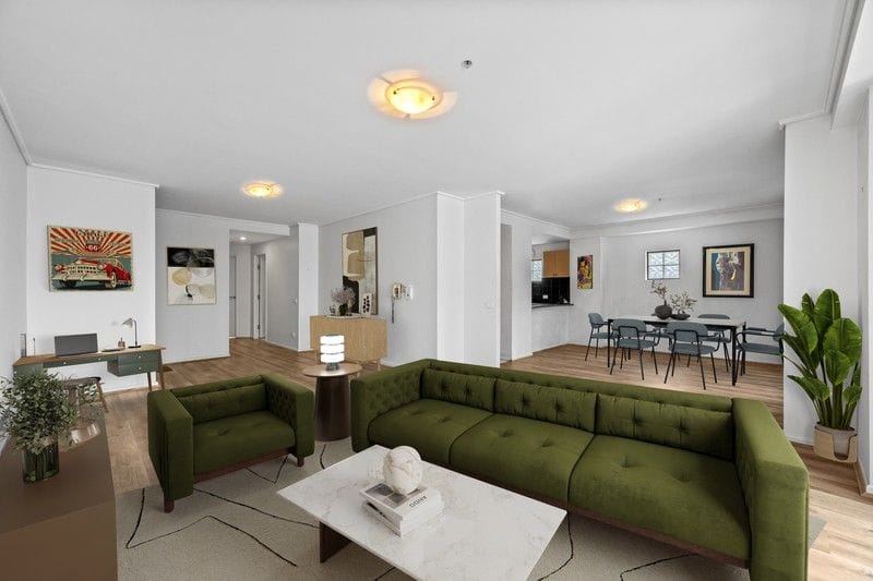 Living Room of 816/181 Exhibition Street, Melbourne