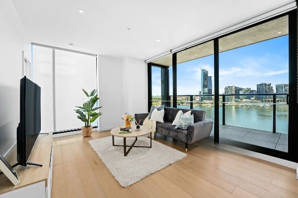Living Room of 903/915 Collins Street, Docklands