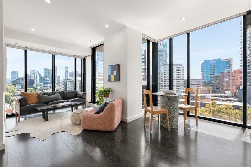 Living Room of 907/338 Kings Way, South Melbourne