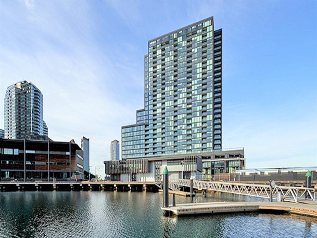 Building Facade of 915 Collins Street, Docklands