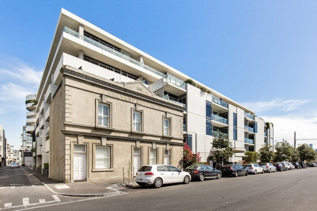 Building Facade of 99 Dow Street, Port Melbourne