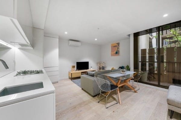 Living Room of G6/140 Dudley Street, West Melbourne