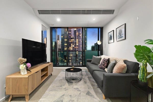 Living Room of 2813/618 Lonsdale Street, Melbourne