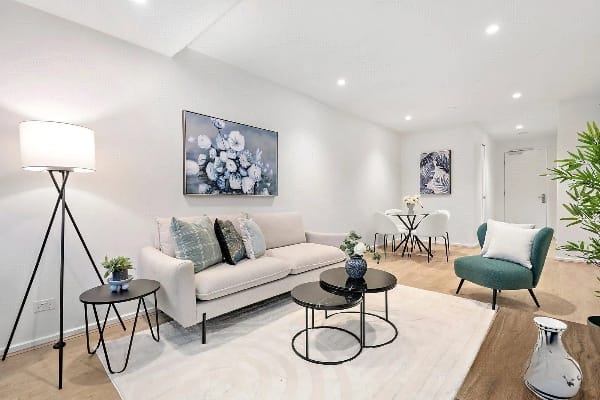 Living Room of 3611/618 Lonsdale Street, Melbourne
