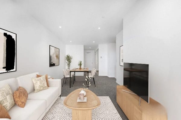 Living Room of 4011/618 Lonsdale Street, Melbourne